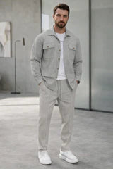 Completo Uomo Casual Elegante 2 Pezzi – Giacca + Pantaloni